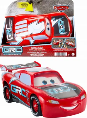 Produktbild von Disney Pixar Cars Disney und Pixar Cars Global Racers Cup Drift & Race Lightning McQueen, Spielzeugauto mit 2 Modi, Auto, 3 Jahr(e), Kunststoff, Rot