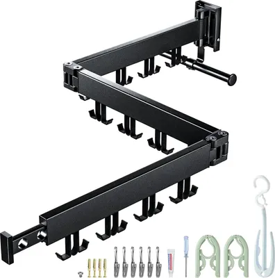 Produktbild von Nachhaltiger Wäscheständer - platzsparend und praktisch - 1 Stück - schwarz - Aluminium