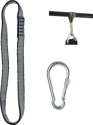 Produktbild von Schwere Boxsackriemen mit Haken und Karabinerhaken für Turnstangen