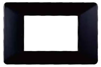 Image de Plaque de recouvrement noire « Starlight » pour interrupteurs, 4 modules