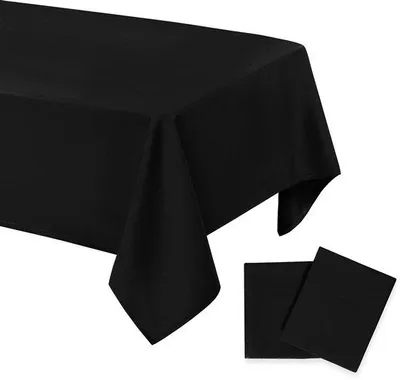 Obrázek produktu pro Černý, voděodolný ubrus, 140 x 200 cm, lze prát