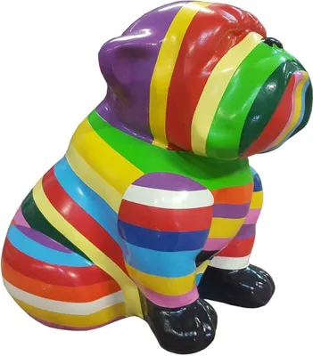 Image de Figurines de designers Décorations modernes Bois Chien Nouveau Statue Sculpture