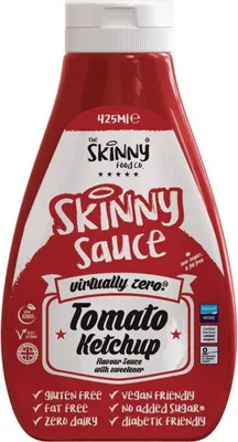 Produktbild von Skinny Foods Skinny Sauces (425ml) Tomato Ketchup - Funktionelle Lebensmittel - Soßen/Sirupe