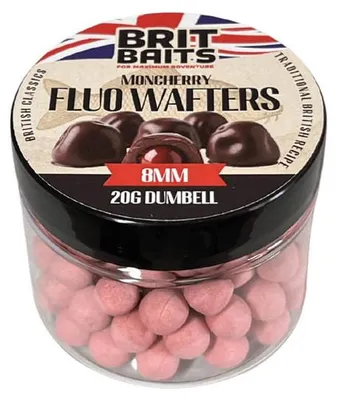 Produktbild von BritBaits Fluo Wafters Dumbell MonCherry 8mm