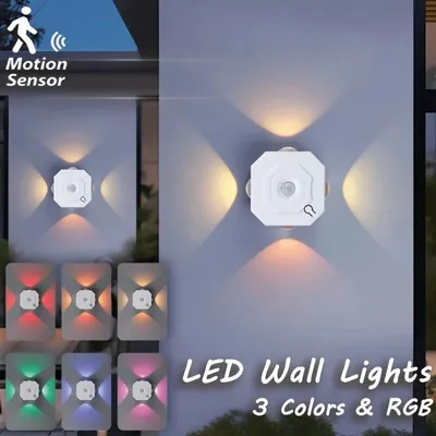 Produktbild von LED-Unterbauleuchte mit Bewegungsmelder, USB-aufladbar, kabelloses Nachtlicht für Schränke und Schlafzimmer, 2 Pieces