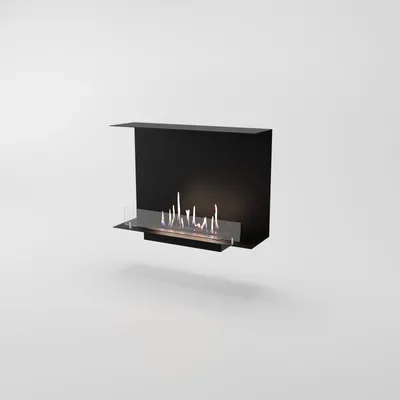 Produktbild von GLOW FIRE Ethanol Kamin Einsatz 'C Side ' | Ethanolkamineinsatz mit 3 Std. Brenndauer und 2 KW Heizleistung | BxHxT: 84x56,8x24 cm