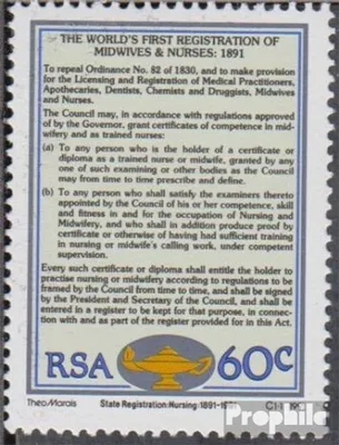 Produktbild von Briefmarken Südafrika 1991 Mi 822 (kompl.Ausg.) postfrisch Krankenpflegepersonal