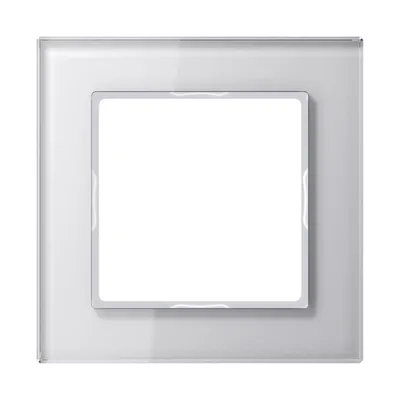 Produktbild von JG Rahmen 1fach AC581GLWW alpinweiss