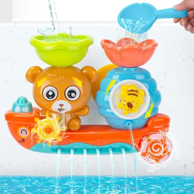 Produktbild von Niedliche Badspielzeuge für Babys ab 1 Jahr - Wasservergnügen im Badezimmer