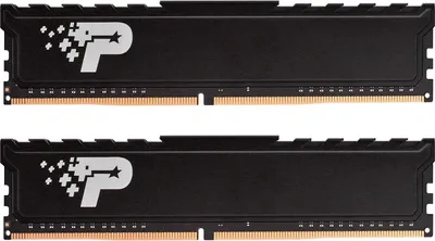 Two black RAM modules with a silver logo are shown against a white background.