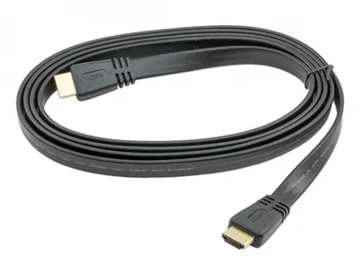 Immagine prodotto di Cavo HDMI piatto nero 1,5 m spine placcate oro