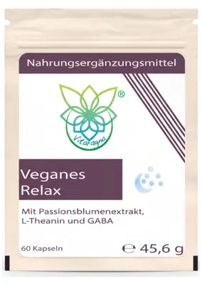 Produktbild von VITARAGNA Relax Komplex 60 Kapseln L-Theanin GABA Passionsblume