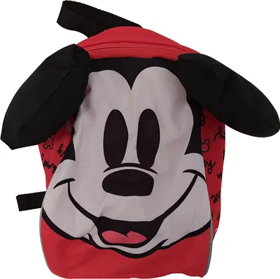 Produktbild von Kinderrucksack Disney Micky Maus mit Reißverschluss, verstellbare Trageriemen, robustes Material, Größe 21 × 15 × 11 cm
