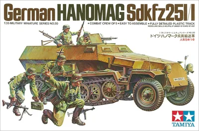 Immagine prodotto di Tamiya 1:35 WWII Sdkfz.251/1 Halbkettenfahrzeug Hanomag