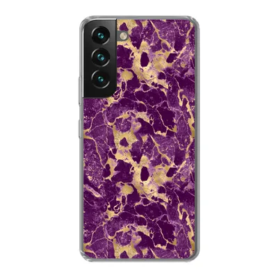 Produktbild von MuchoWow® Handyhülle Schutzhülle Hülle für Samsung Galaxy S22 Gold - Luxus - Marmor - Muster Silikon Softcase Handy Hülle - Mobiltelefonhülle