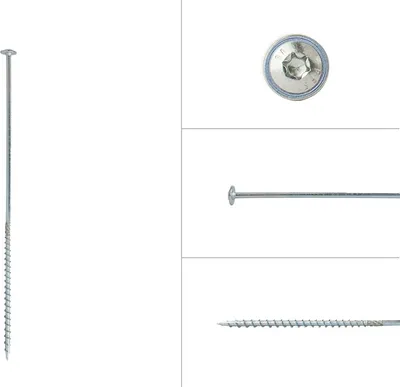 Image de Vis à tête plate Galvanisées 6 x 260 mm Torx 30 - Boîte 50 pièces