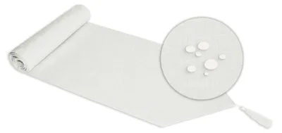 Produktbild von Tischläufer beschichtet Struktur Leinen-Optik Wasser abweisend Lotuseffekt Tischband #1124 weiß 40x100 cm