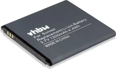 Produktbild von vhbw Akku kompatibel mit Wiko Goa, Sunset 2, Sunset Handy Smartphone Telefon (1200 mAh, 3,7 V, Li-Ion)