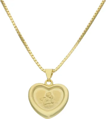 Produktbild von JuwelmaLux Schutzengel Herz Anhänger 333 Gold JL14-02-0287