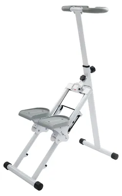 Image de Escalier pliable, guidon réglable, design pliable, couleur : blanc