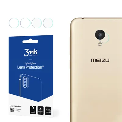 Produktbild von 3mk Hybridglas Lens Protection für Meizu M8C Kamera Objektiv Kameralinse 0,16mm 6H (4 Stück)