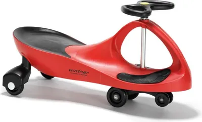 Produktbild von Winther Plus Original-PlasmaCar rot – Selbstfahrendes Kinderfahrzeug für 3-6 Jahre, Indoor & Outdoor, innovatives Design & Antrieb, bis 55 kg