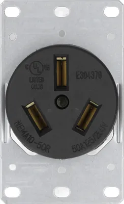 Obrázok produktu pre Zásuvka s elektrickou zásuvkou US Standard 3 Hole 50A 125V 250V NEMA 10?50R pre domácnosť