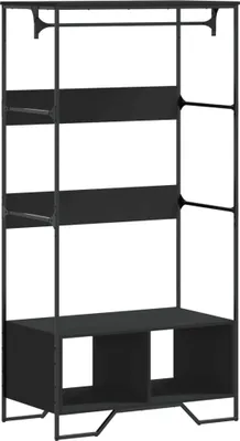 Obrázek produktu pro vidaXL Věšák na kabáty černý 90x50x180 cm materiál na bázi dřeva