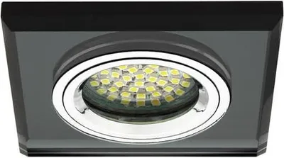 Produktbild von Einbaurahmen Glas Schwarz Quadratisch Cristal Einbau-Strahler Einbauleuchte 5905339185105