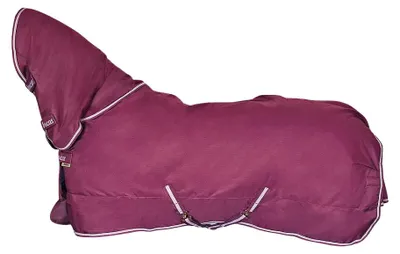 Image de Couverture Bucas Weidedecke, taille 140, modèle Freedom Turnout, col extra-haut, grammage 300/150g, couleur prune