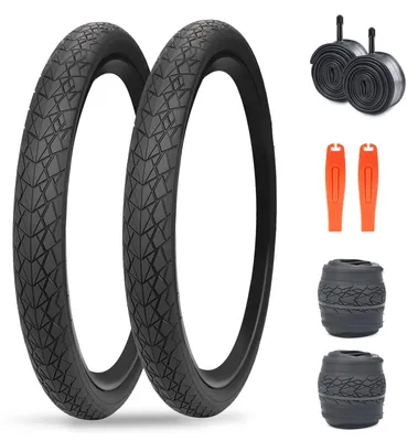 Produktbild von Ersatzreifen für Fahrräder, 20 x 1,75, mit Innereifen – Set mit 2 Stück