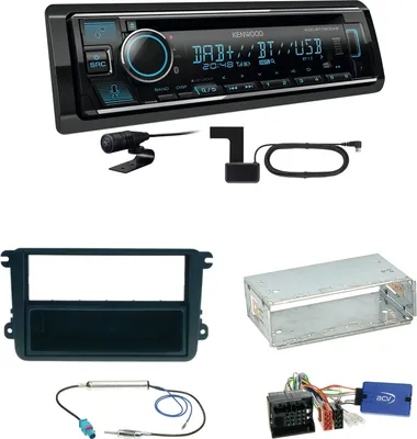 Produktbild von Kenwood KDC-BT760DAB Bluetooth DAB Einbauset für Beetle Jetta Sharan Tiguan T5