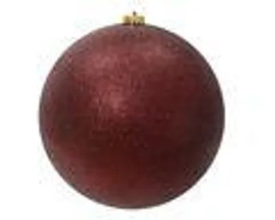 Produktbild von Weihnachtskugel Kunststoff 14cm Glitzer 1 Stück - Ochsenblut