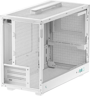 Immagine prodotto di DeepCool CH160 PLUS WH, Small Form Factor (SFF), PC, Bianco, Micro ATX, Mini-ITX, ABS (acrilonitrile-butadiene-stirene), SPCC, Vetro temperato, 16,4 cm