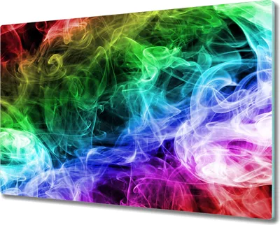 Produktbild von Coloray Schneidebrett Herdabdeckplatte 80x52 cm Kochplattenabdeckung Küchenbrett Hackbrett - bunter Rauch