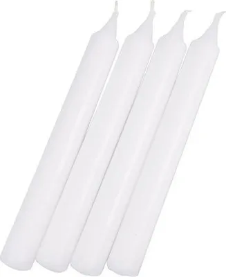 Image de Lot de 4 bougies chandelier blanc