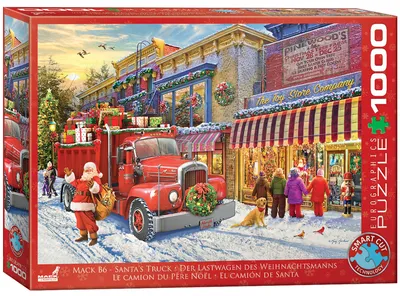 Productafbeelding van Eurographics Puzzel: Mack Kerstvrachtwagen - Greg Giordano, 1000 stukjes, 68 x 48 cm, 6000-6120