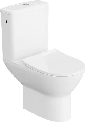 Produktbild von Lavita | WC-Kompakt Lenti, Stand-WC Tiefspüler, platzsparend, pflegeleicht, Sanitärkeramik, Weiß
