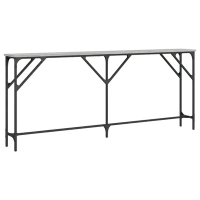 Produktbild von vidaXL Konsolentisch Grau Sonoma 180x23x75 cm Holzwerkstoff
