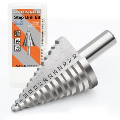 Imagen del producto de Broca para metales de acero rápido HSS, 10 mm, con 13 filos, para uso en metal, madera y plástico