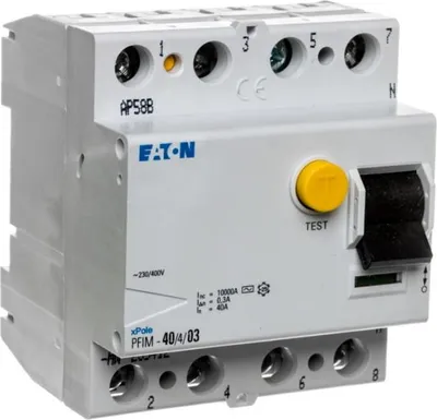Productafbeelding van Eaton PFIM-40/4/03-MW, 40A, 4-polig, 300mA gegarandeerde kortsluitstroom, 1 stuk.