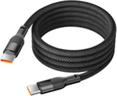 Productafbeelding van Ksix BCL060WAT02, 1 meter, USB-C, USB-C, USB 2.0, 0,48 Gbit/s, zwart