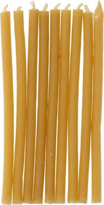 Produktbild von 24 Tortenkerzen aus Bienenwachs 10cm