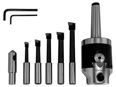Produktbild von PAULIMOT Bohr- / Ausdrehkopf-Set 50 mm MK2 / M10 mit Adapter