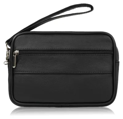 Produktbild von Herren Lederhandtasche schwarz geräumig klassisch Abruzzo ABR-46