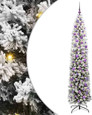 Image de vidaXL Arbre de Noël artificiel avec 300 LED avec support Vert 210 cm