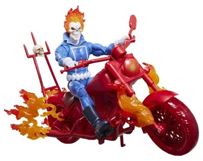 Imagen del producto de Figura Ghost Rider Motorista Fantasma con Motocicleta Marvel Legends Articulada 15 cms