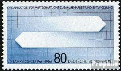 Produktbild von Briefmarken BRD (BR.Deutschland) 1986 Mi 1294 (kompl.Ausg.) FDC 25 Jahre OECD