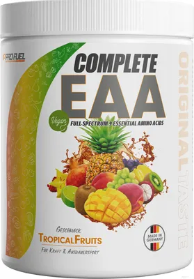 Produktbild von ProFuel Complete EAA (500g) Tropical Fruits - Aminosäuren - EAA
