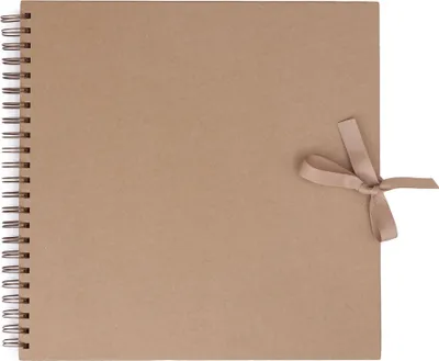 Image de Album de scrapbooking 30,5 x 30,5 cm, 40 feuilles, marron, à anneaux, album photo